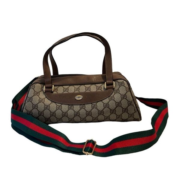 Vintage Gucci canvas and leather bag - Picture 6 of 16